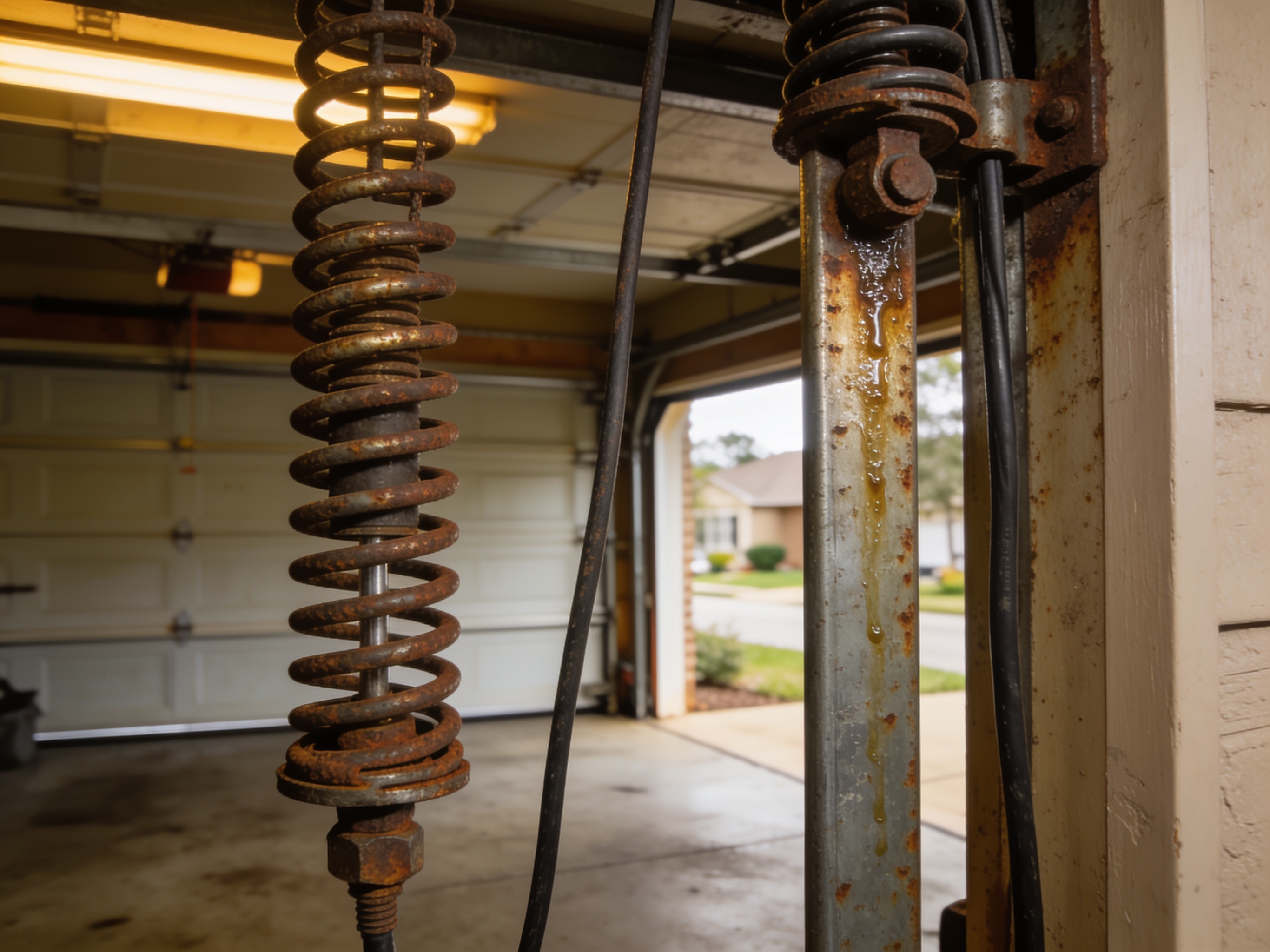 How Houston Humidity Affects Garage Door Springs And Cables