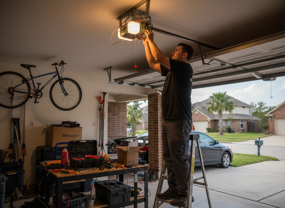Garage door repair in Dallas, Texas